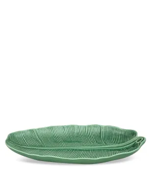 Bordallo Pinheiro Folhas banana leaf dish - Green - サムネイル1