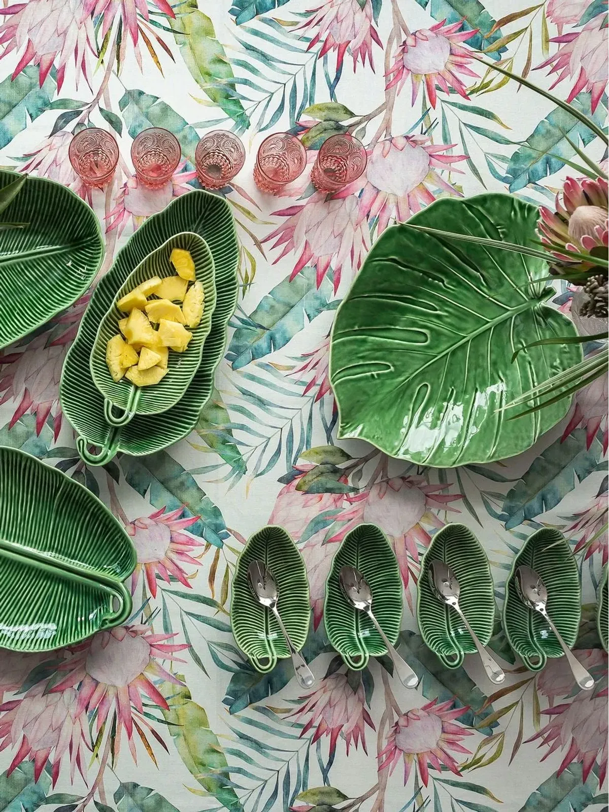 Bordallo Pinheiro Folhas banana leaf dish - Green - 画像3