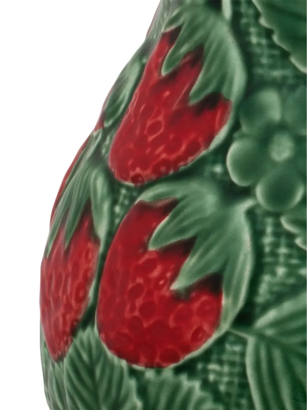 Bordallo Pinheiro Morango strawberry print pitcher - Green - 画像3