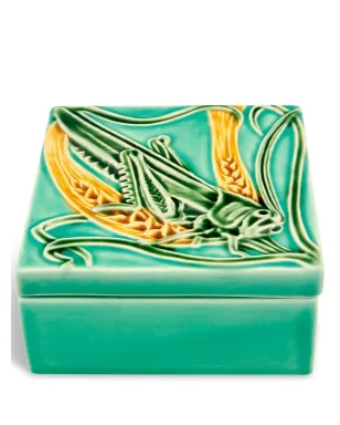 Bordallo Pinheiro Azulejo Grasshopper Box - Green - サムネイル1
