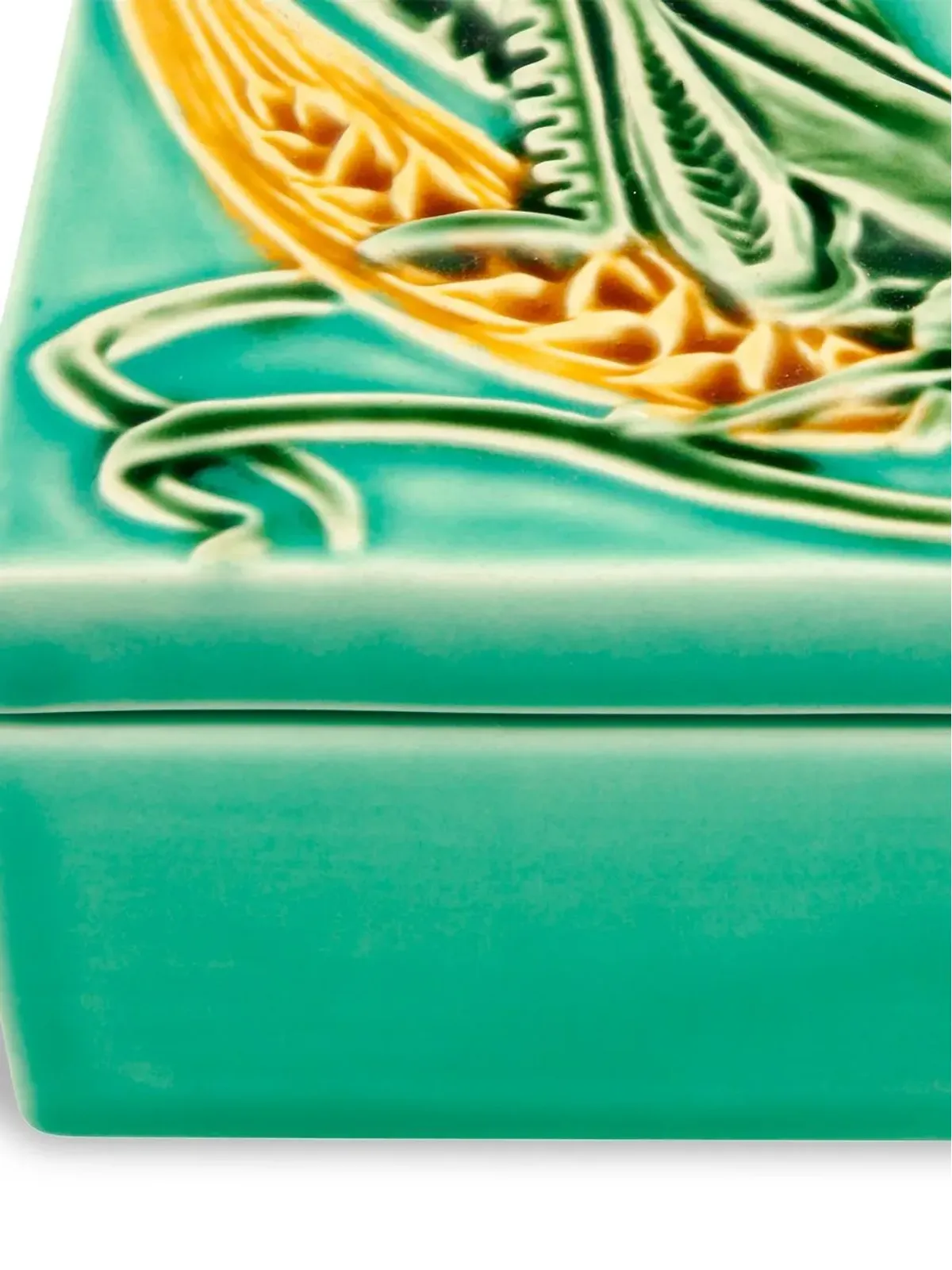 Bordallo Pinheiro Azulejo Grasshopper Box - Green - 画像2