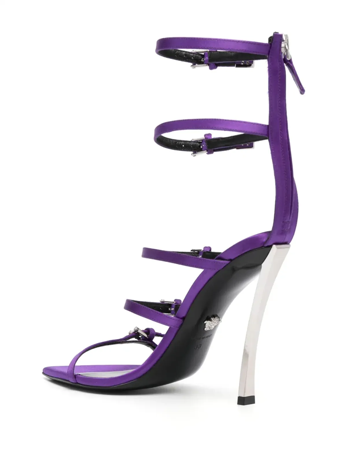 Versace Pin-Point 130mm sandals - Purple - 画像3
