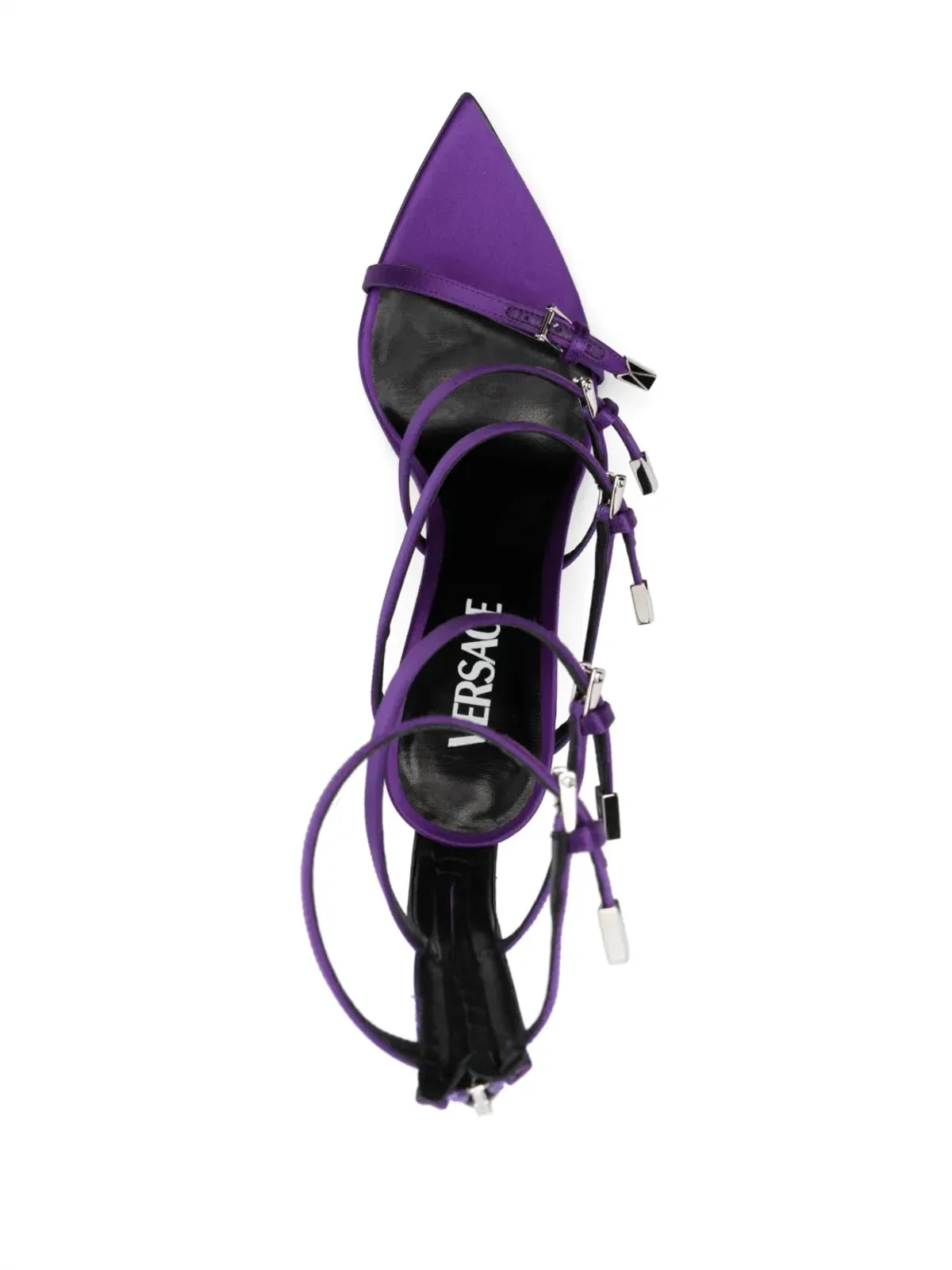 Versace Pin-Point 130mm sandals - Purple - 画像4