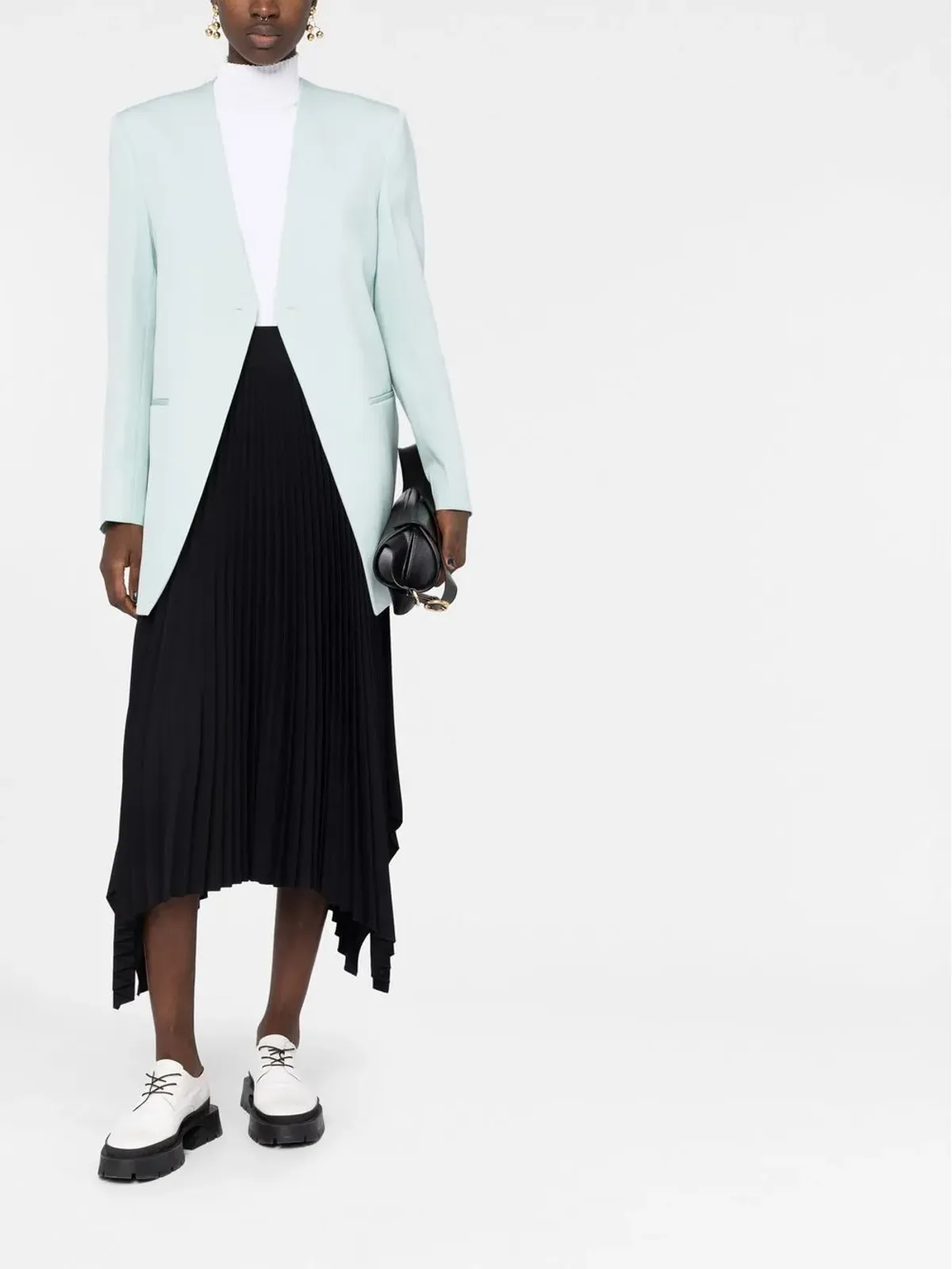 Jil Sander シングルボタン ウールブレザー - グリーン - 画像2
