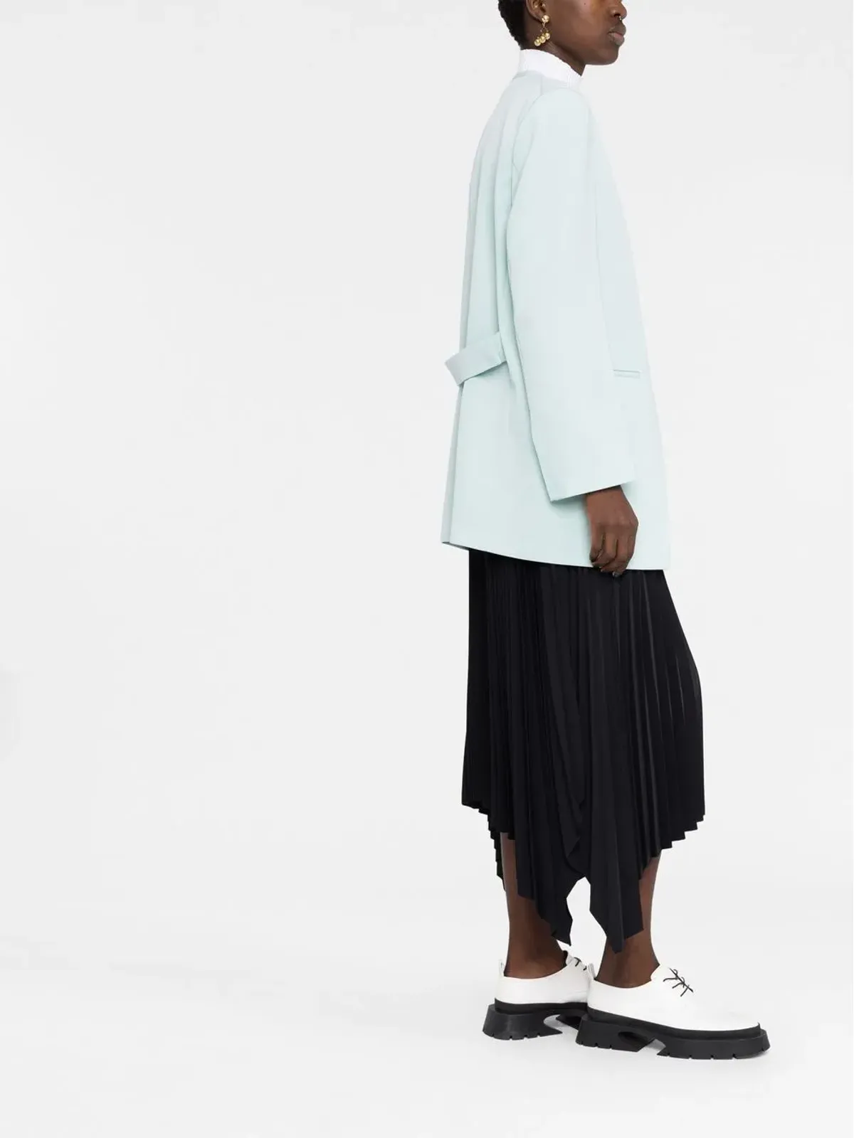 Jil Sander シングルボタン ウールブレザー - グリーン - 画像4