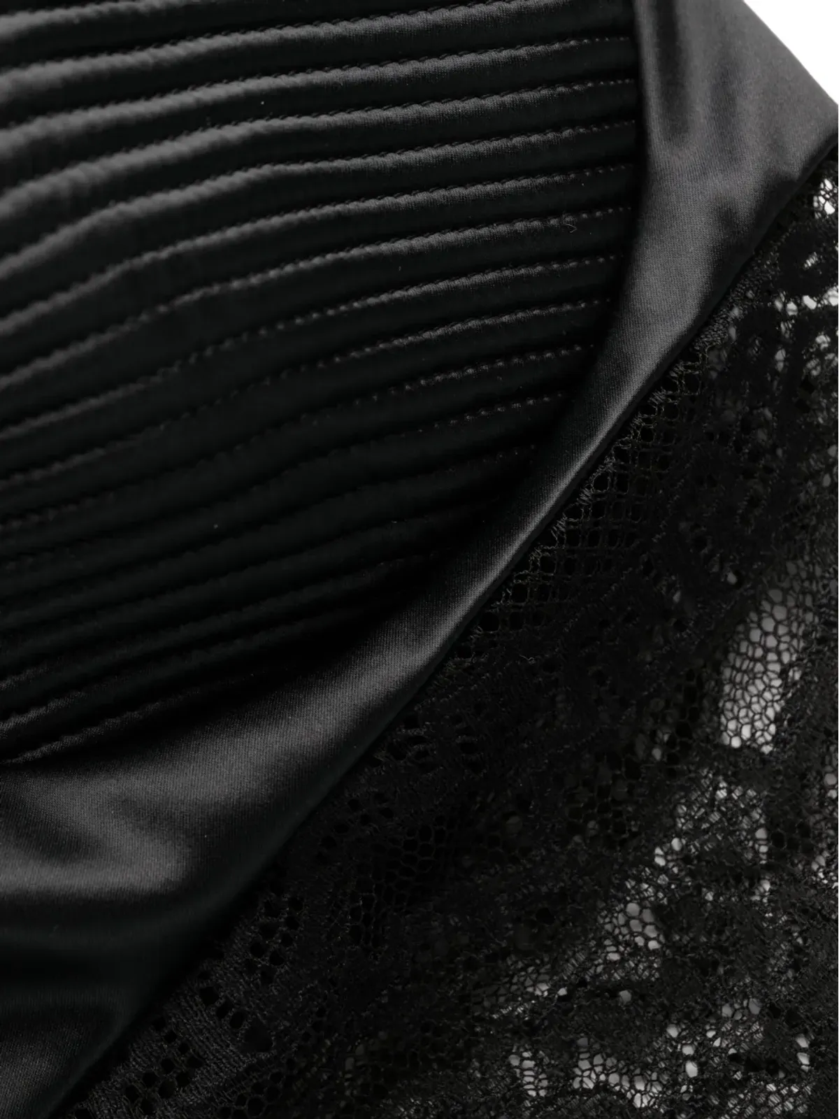 Versace グレカ-detail レース ブラレット - ブラック - 画像3