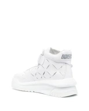 Versace ハイトップレザースニーカー ホワイト - サムネイル3