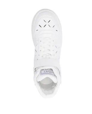 Versace ハイトップレザースニーカー ホワイト - サムネイル4