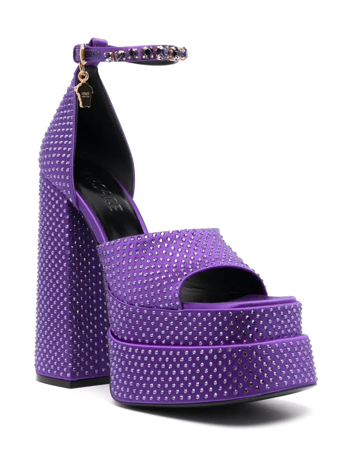 Versace メデュス アエビタス プラットフォームサンダル - Purple - 画像2