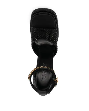 Versace メデューサ アエヴィタス プラットフォームサンダル - ブラック - サムネイル4