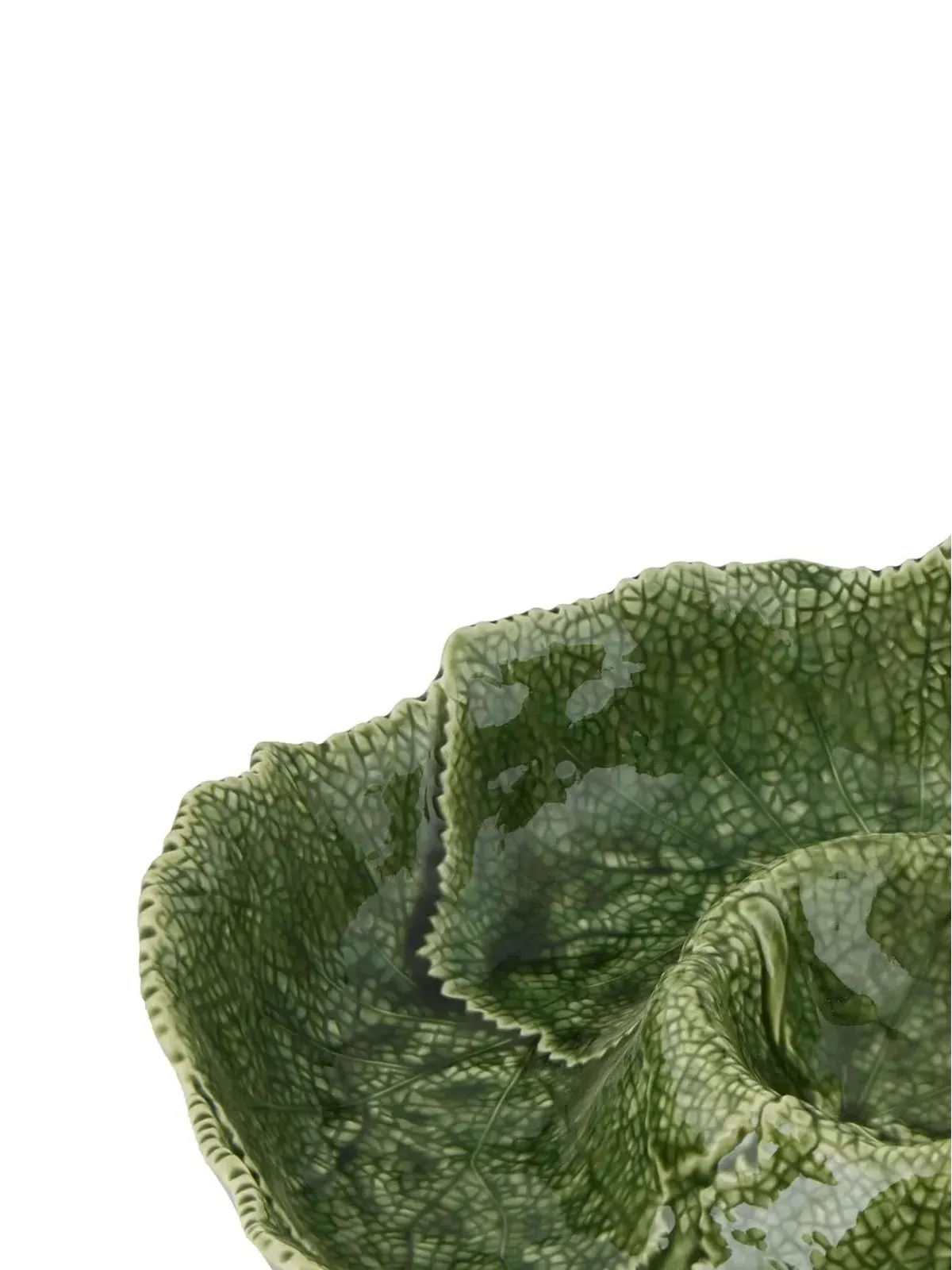 Bordallo Pinheiro Cinerária glazed appetizer plate - Green - 画像2
