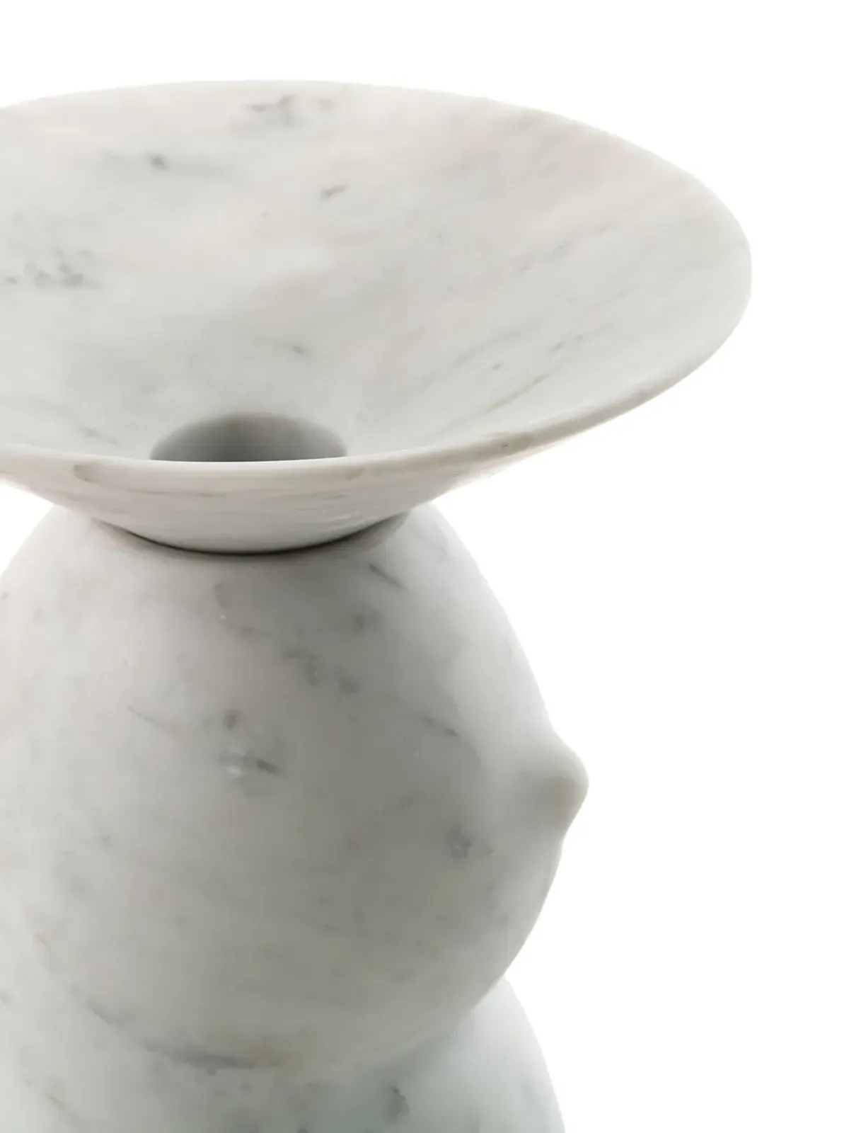 Bloc Studios Clelia Sculpted Marble Vase - 画像4