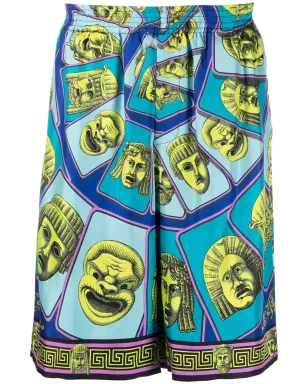 Versace Le Maschereプリント シルクショーツ - サムネイル1
