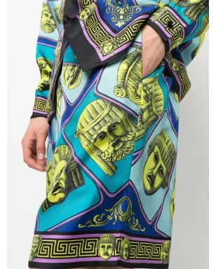 Versace Le Maschereプリント シルクショーツ - サムネイル5