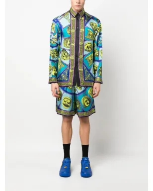 Versace Le Maschereプリント シルクショーツ - サムネイル2