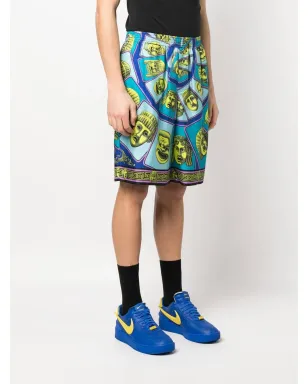 Versace Le Maschereプリント シルクショーツ - サムネイル3