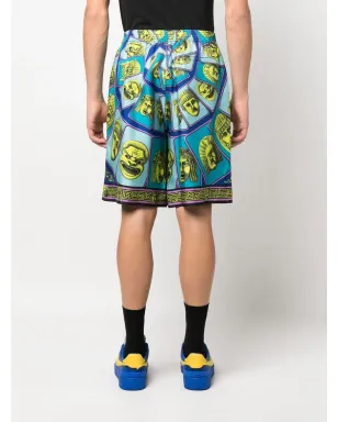 Versace Le Maschereプリント シルクショーツ - サムネイル4