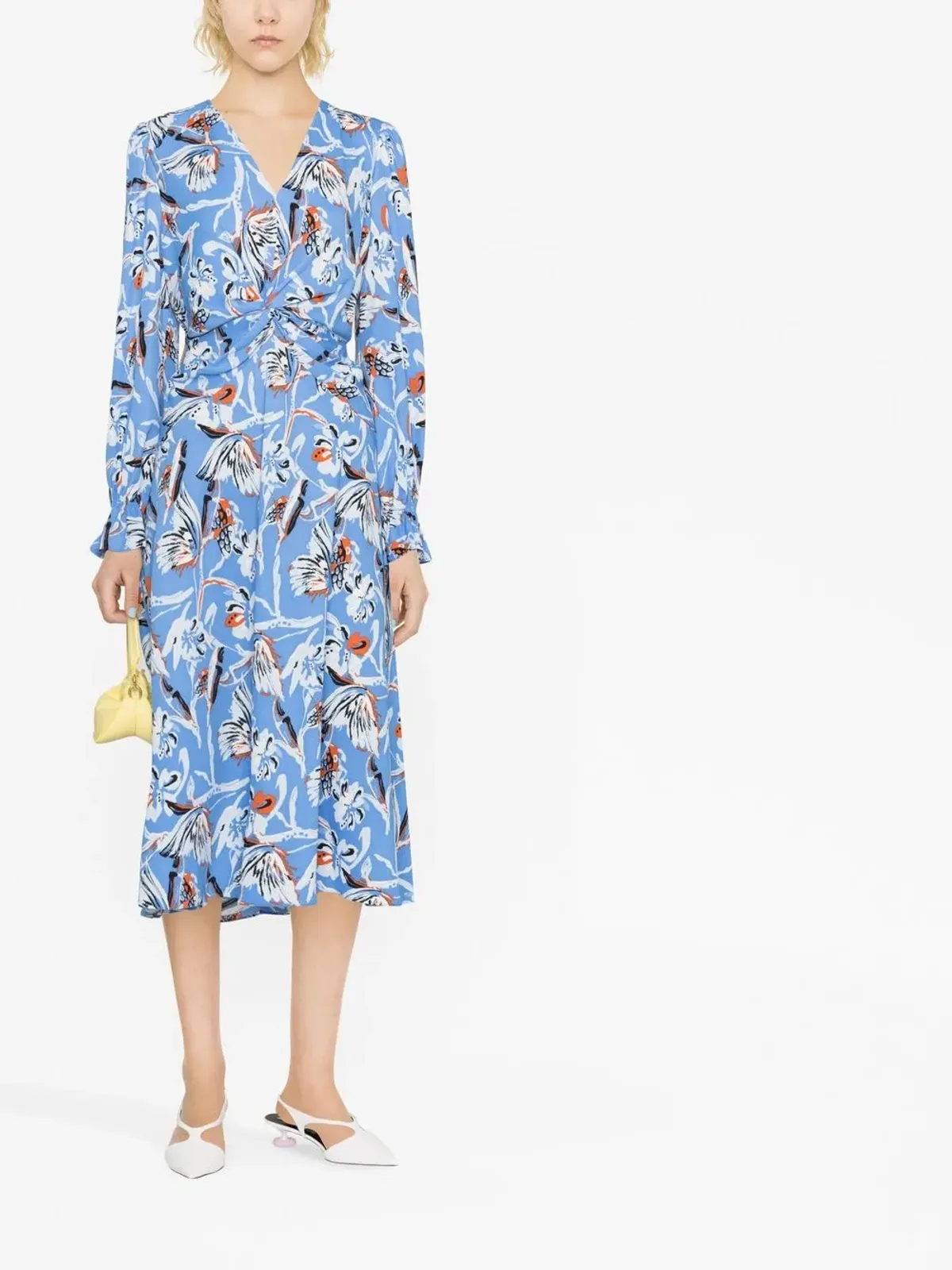 DVF Diane von Furstenberg Anaba 花柄プリント ギャザー ドレス - 画像2