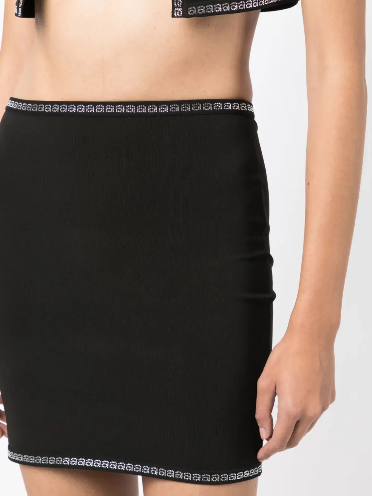 Alexander Wang クリスタル装飾フィットスカート - 画像5