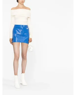 Courrèges ロゴパッチ ミニスカート - サムネイル2