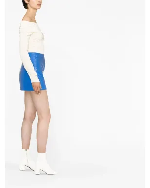 Courrèges ロゴパッチ ミニスカート - サムネイル3
