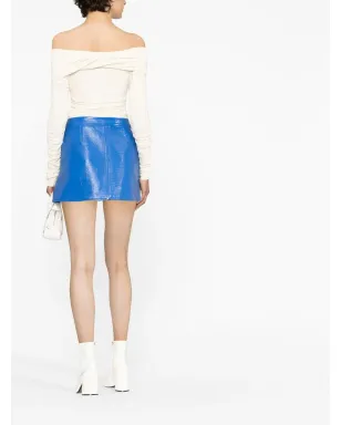 Courrèges ロゴパッチ ミニスカート - サムネイル4