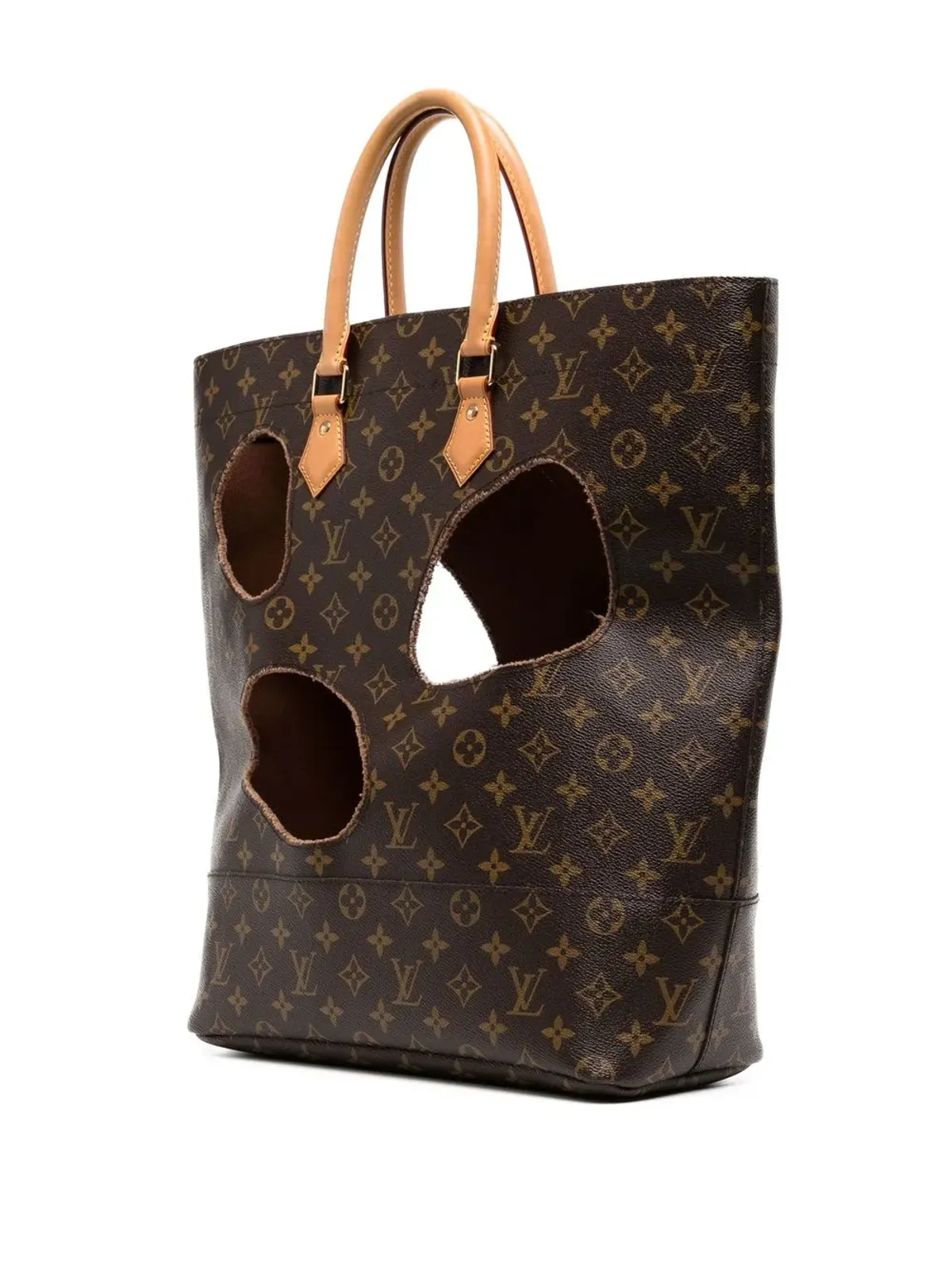 Louis Vuitton Pre-Owned x Comme Des Garçons 2014 monogram Hole tote - Brown - 画像3