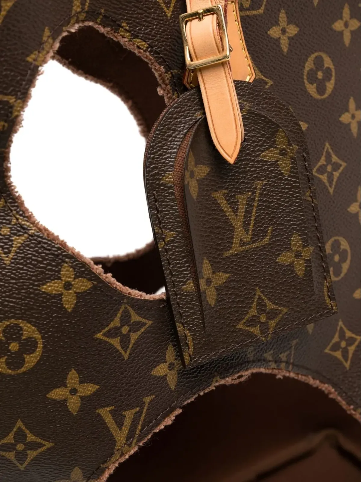 Louis Vuitton Pre-Owned x Comme Des Garçons 2014 monogram Hole tote - Brown - 画像4