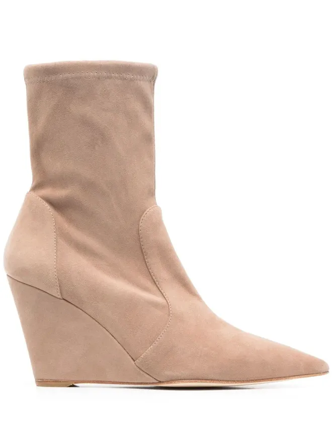 Stuart Weitzman Stuart Weitzman 160mm concealed-wedge アンクルブーツ - Neutralsの商品画像