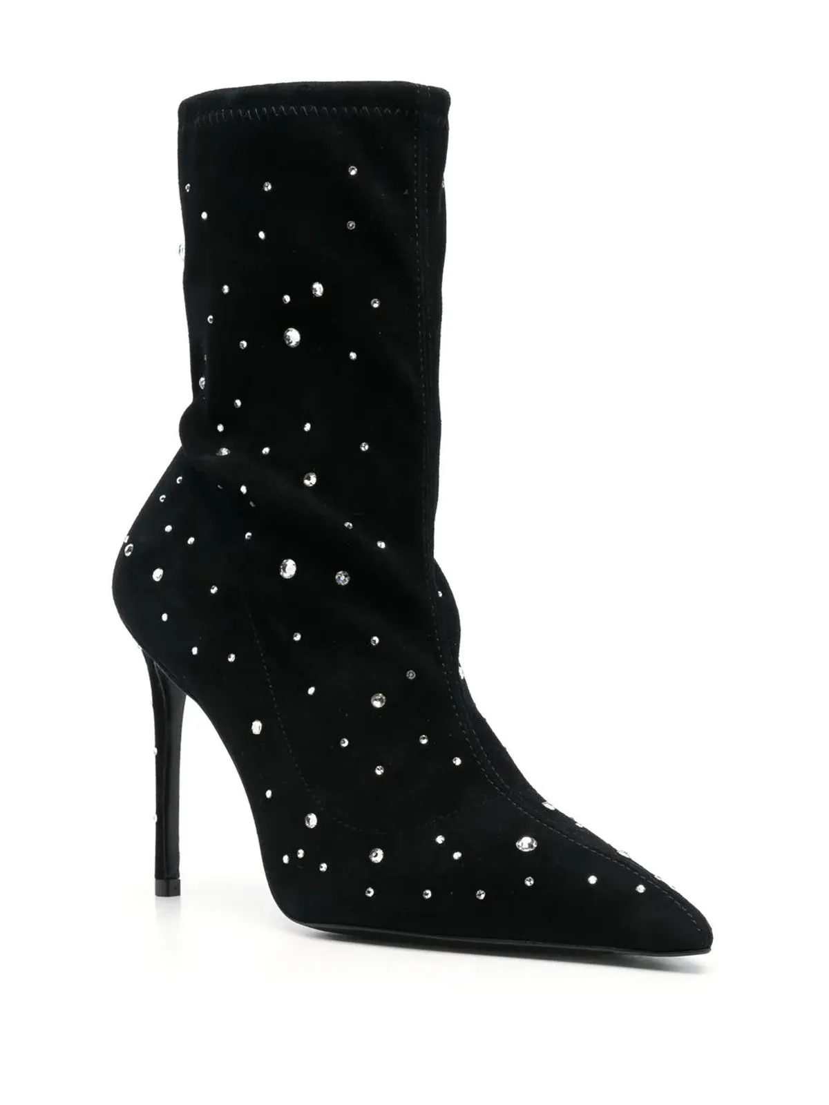 Stuart Weitzman クリスタル装飾アンクルブーツ - 画像2