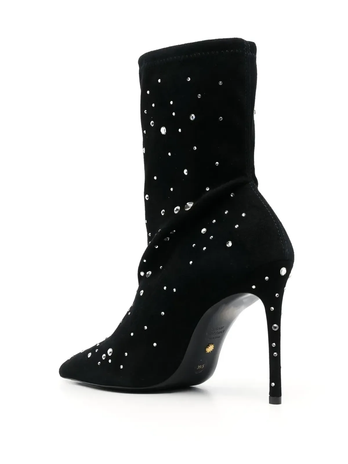 Stuart Weitzman クリスタル装飾アンクルブーツ - 画像3