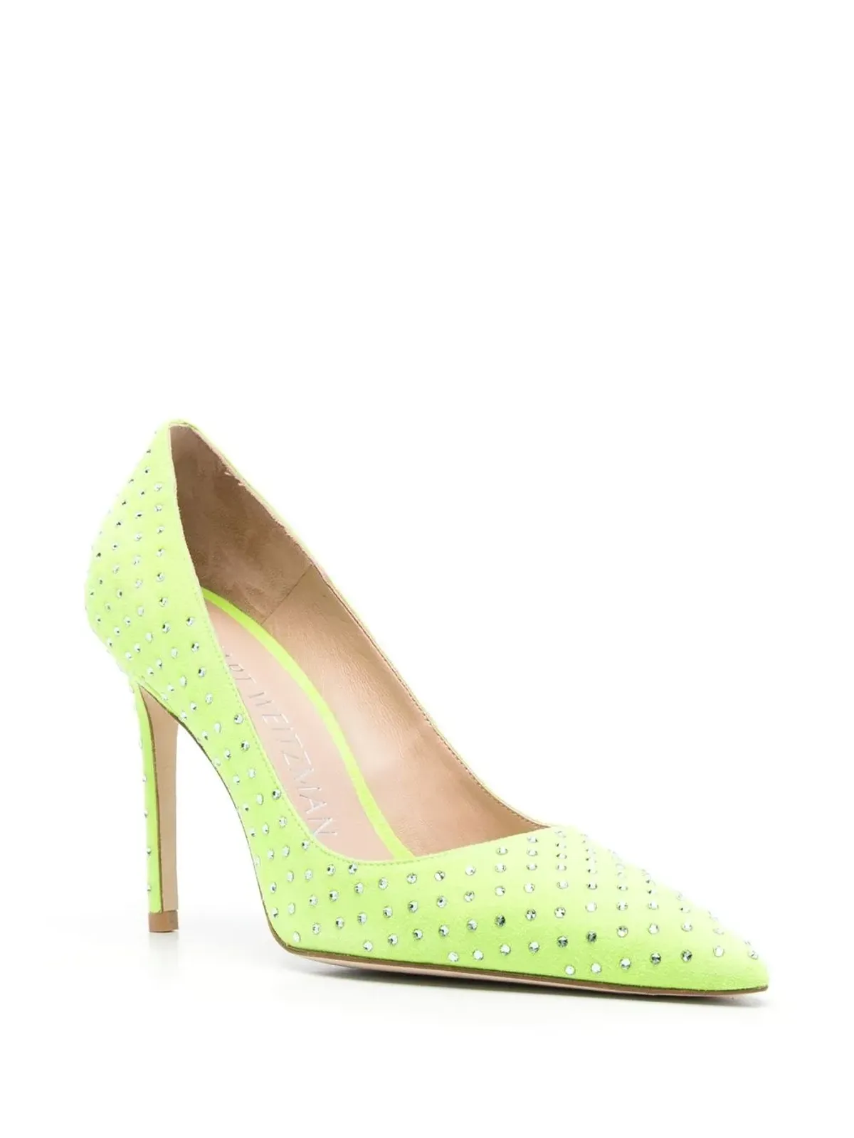 Stuart Weitzman クリスタルエンブリッシュド ポインテッドトゥ パンプス - 画像2