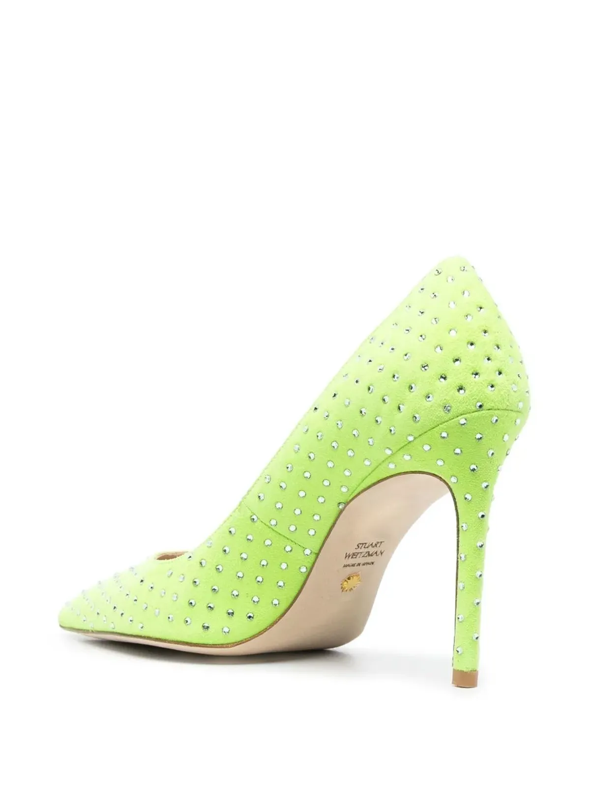 Stuart Weitzman クリスタルエンブリッシュド ポインテッドトゥ パンプス - 画像3