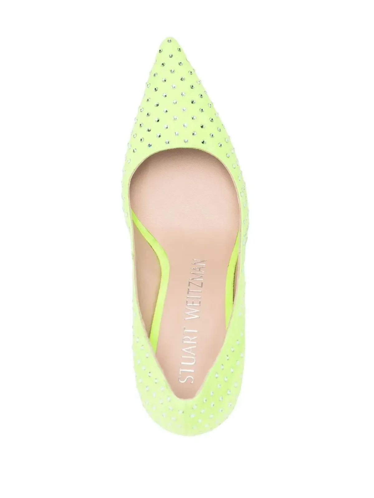 Stuart Weitzman クリスタルエンブリッシュド ポインテッドトゥ パンプス - 画像4