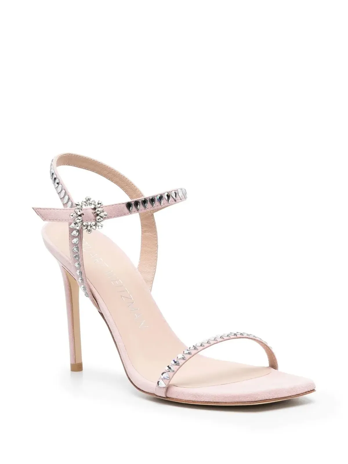 Stuart Weitzman 105mm クリスタル装飾付きサンダル - ピンク - 画像2