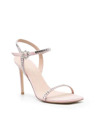 Stuart Weitzman 105mm クリスタル装飾付きサンダル - ピンク - サムネイル2