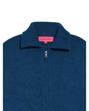 The Elder Statesman ジップアップカーディガン - ブルー - サムネイル2