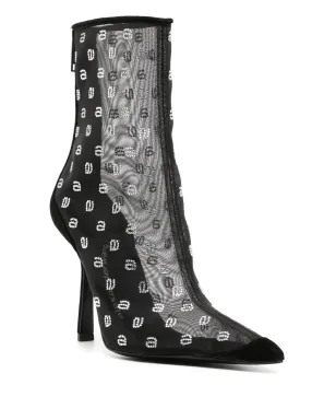 Alexander Wang クリスタルロゴ メッシュブーツ - サムネイル2
