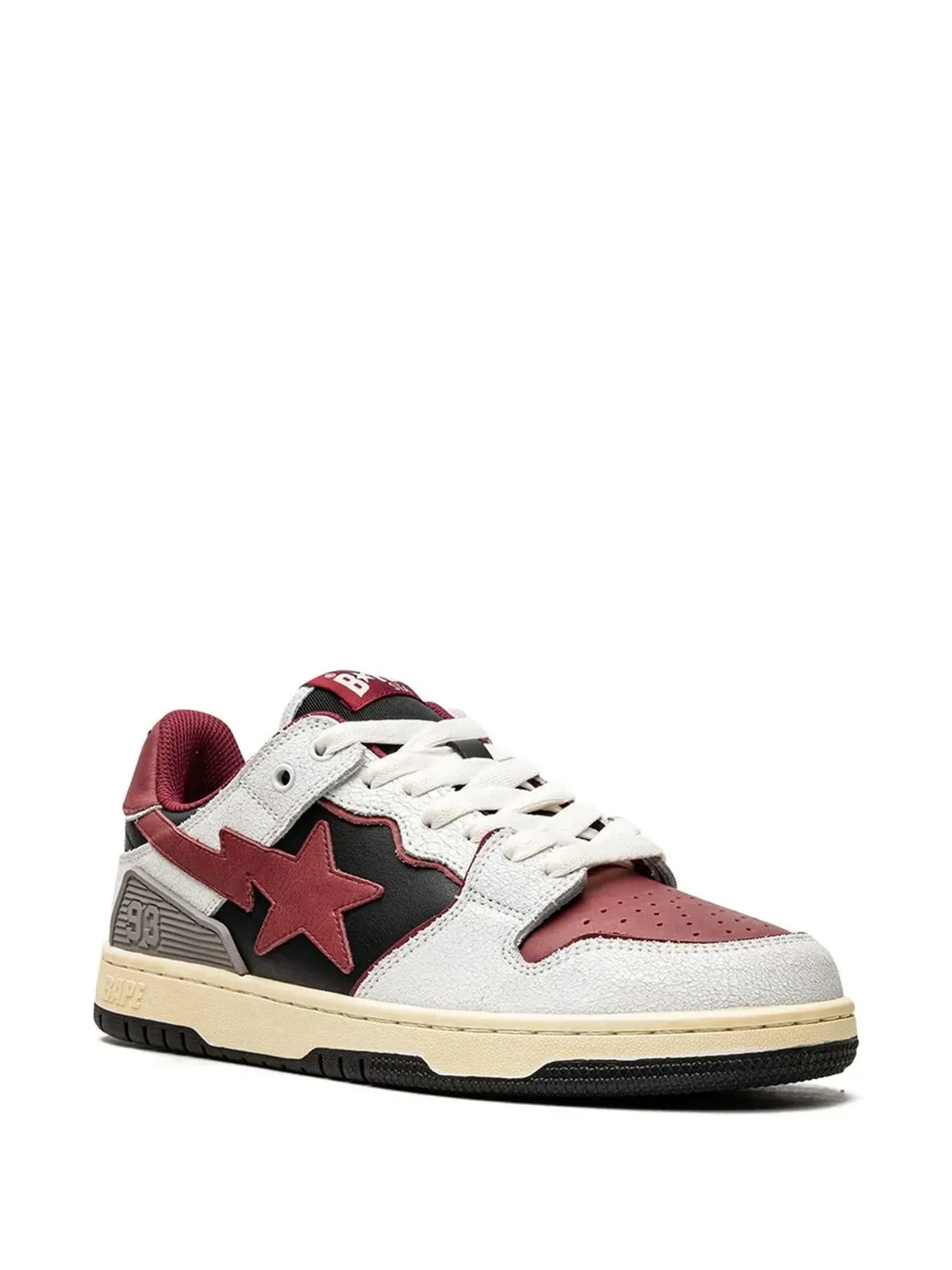 A BATHING APE® SK8 STA #4 ロー・トップスニーカー レッド - 画像2