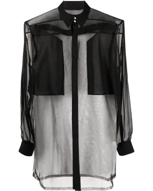 Rick Owens ユーティリティ・シースルーシャツ - サムネイル1