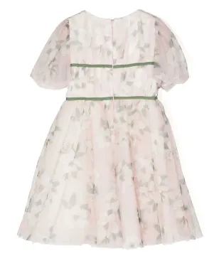 Monnalisa 花柄プリーツドレス - サムネイル2