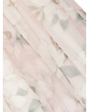 Monnalisa 花柄プリーツドレス - サムネイル3