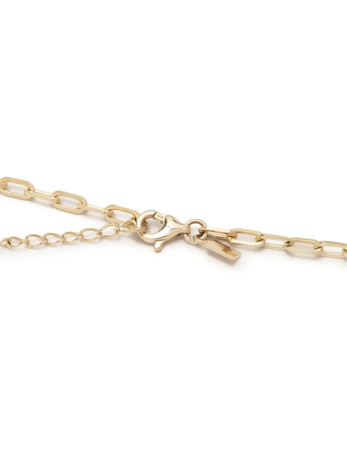 Ef Collection 14K イエローゴールド ミニリンクチェーンネックレス - 画像3