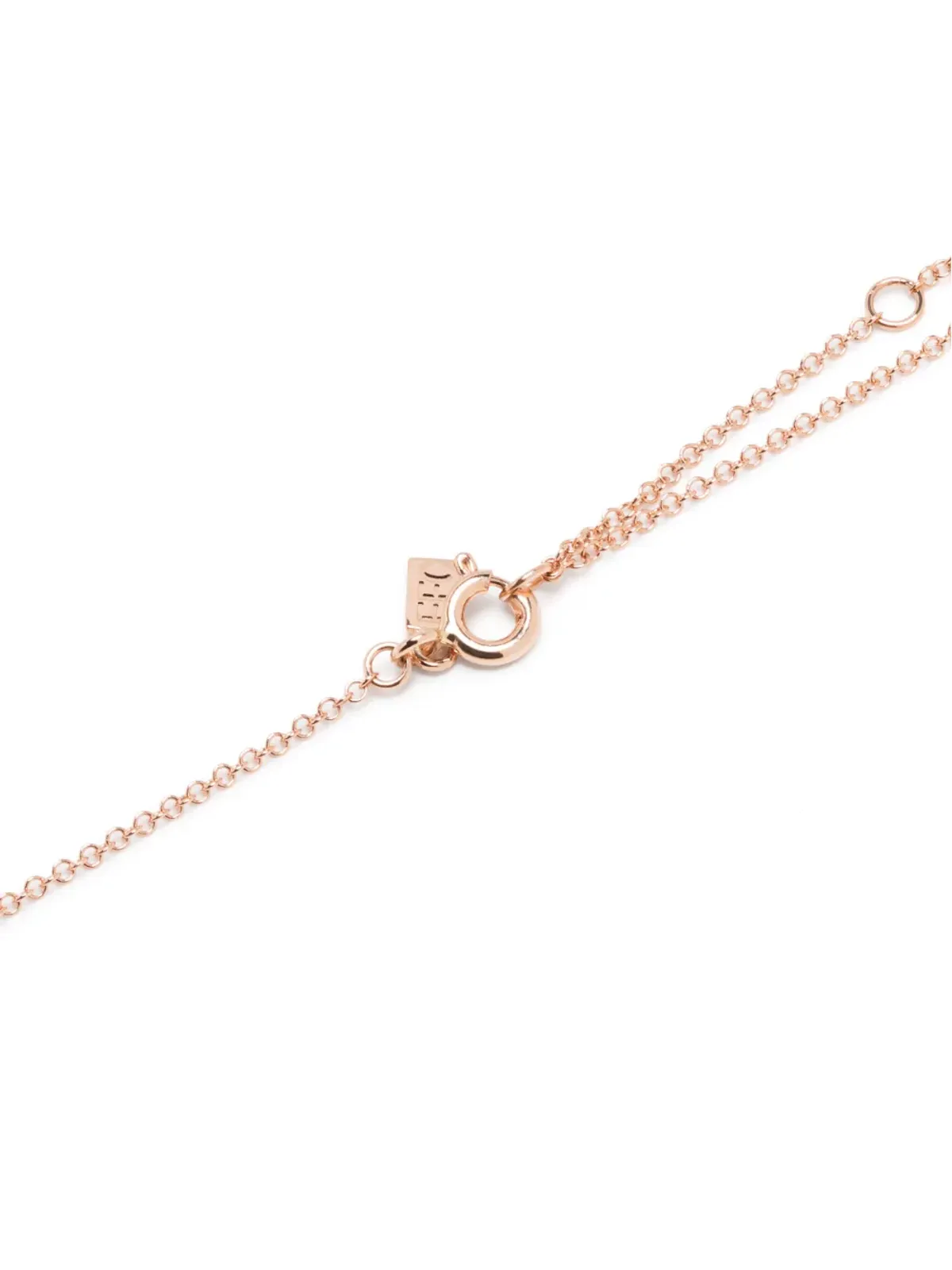 Ef Collection 14kt rose gold Mini Bar diamond necklace - Pink - 画像4