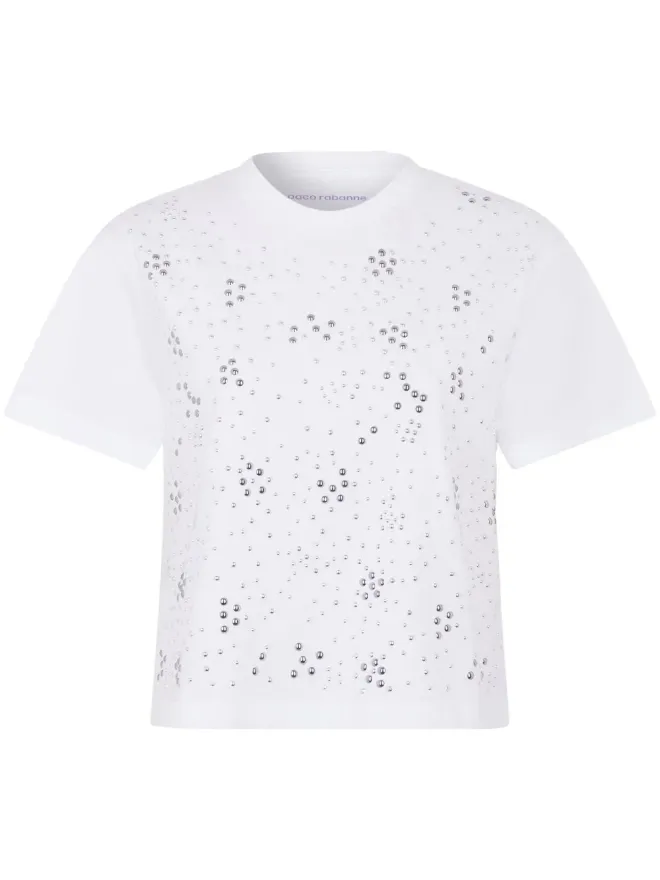 rabanne Rabanne スタッズ付き クルーネック Tシャツの商品画像