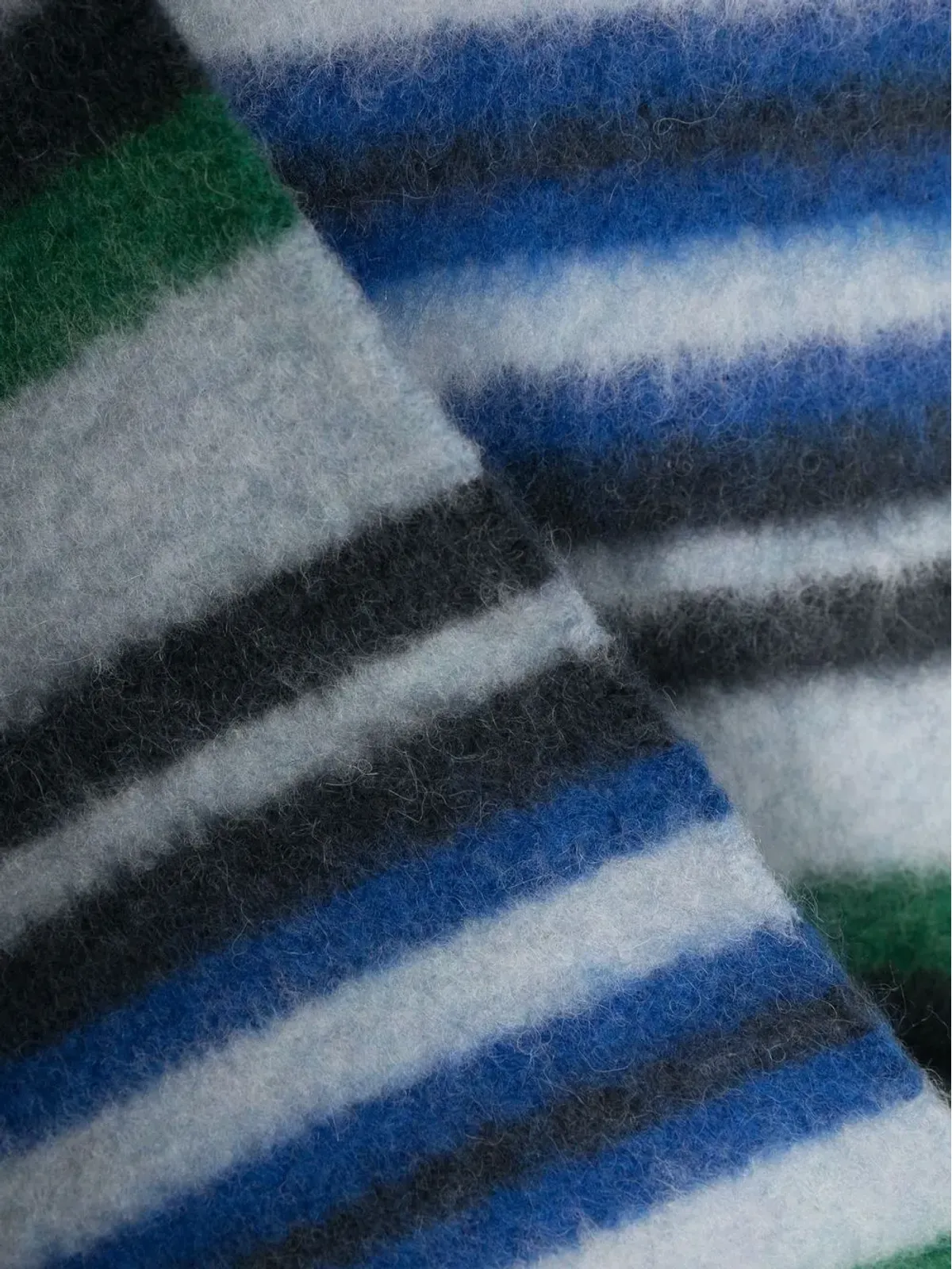 Marni フリンジ付きカラー・ブロックスカーフ - 画像3