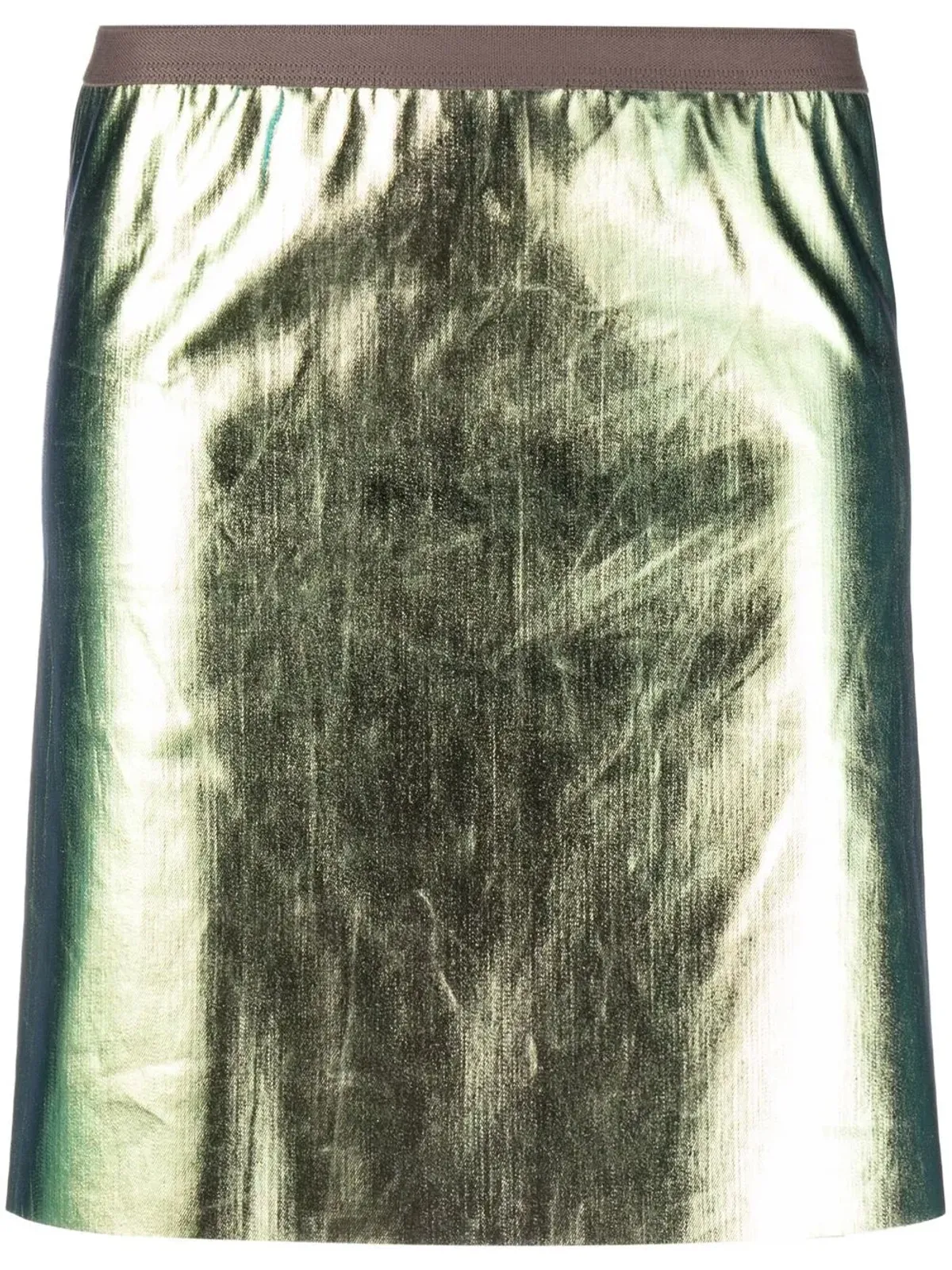 Rick Owens メタリックミニスカート - 画像1