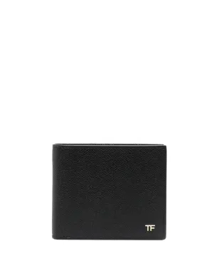 TOM FORD ロゴプレート二つ折り財布 ブラック - サムネイル1