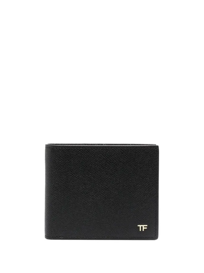 TOM FORD TOM FORD ロゴプレート二つ折り財布 ブラックの商品画像