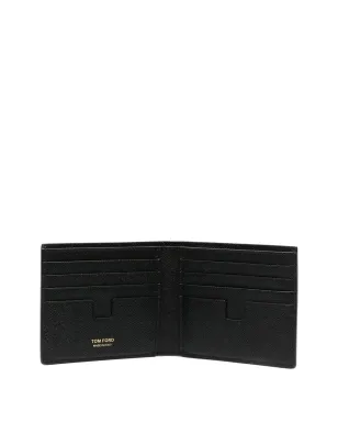 TOM FORD ロゴプレート二つ折り財布 ブラック - サムネイル3